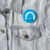 Badge Rond 5 Cm Bouton de cheveux de Bernie (En situation)