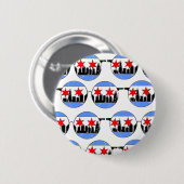 Badge Rond 5 Cm bouton de chicaGOggles (Devant & derrière)