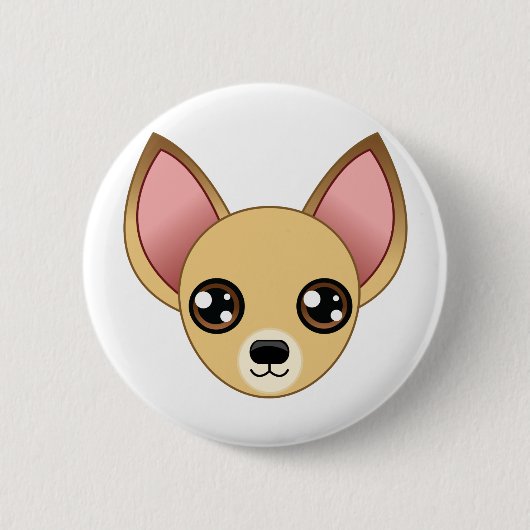 Badge Rond 5 Cm Bouton de chiwawa (Devant)