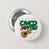 Badge Rond 5 Cm Bouton de Cinco De Mayo (Devant & derrière)