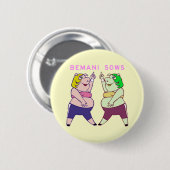 Badge Rond 5 Cm Bouton de Cindy (Devant & derrière)