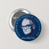 Badge Rond 5 Cm Bouton de citation de Goldwater (Devant & derrière)