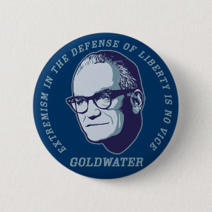 Badge Rond 5 Cm Bouton de citation de Goldwater