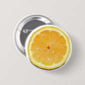Badge Rond 5 Cm Bouton de citron (Devant & derrière)