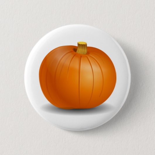 Badge Rond 5 Cm Bouton de citrouille d'automne (Devant)