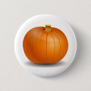 Badge Rond 5 Cm Bouton de citrouille d'automne