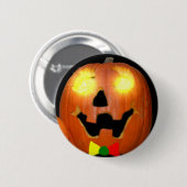 Badge Rond 5 Cm Bouton de citrouille de Halloween de Lithuanien (Devant & derrière)