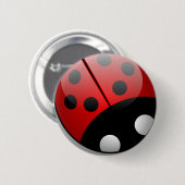 Badge Rond 5 Cm Bouton de coccinelle (Devant & derrière)