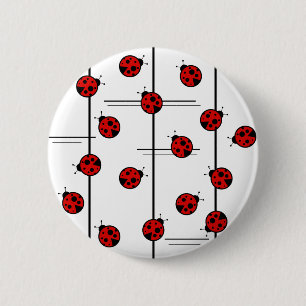 Badge Rond 5 Cm Bouton de coccinelles