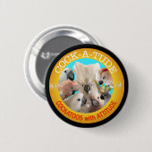 Badge Rond 5 Cm Bouton de Cockatude (Devant & derrière)