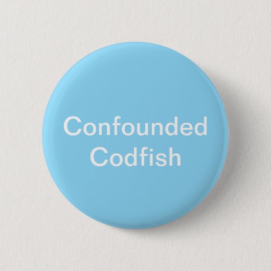 Badge Rond 5 Cm Bouton de codfish (Devant)