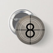Badge Rond 5 Cm Bouton de compte à rebours de film (Devant & derrière)