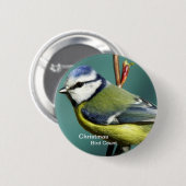 Badge Rond 5 Cm Bouton de compte d'oiseau de Noël (Devant & derrière)