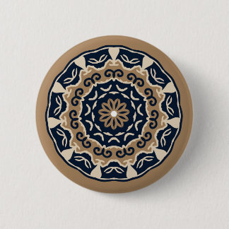 Badge Rond 5 Cm Bouton de conception de mandala coloré