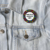 Badge Rond 5 Cm Bouton de conception de mes droits (En situation)