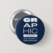 Badge Rond 5 Cm Bouton de conception graphique Kean MGC (Devant & derrière)