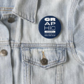 Badge Rond 5 Cm Bouton de conception graphique Kean MGC (En situation)