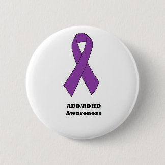 Badge Rond 5 Cm Bouton de conscience d'ADD/ADHD
