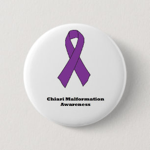Badge Rond 5 Cm Bouton de conscience de malformation de Chiari
