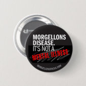 Badge Rond 5 Cm Bouton de conscience - noir (Devant & derrière)