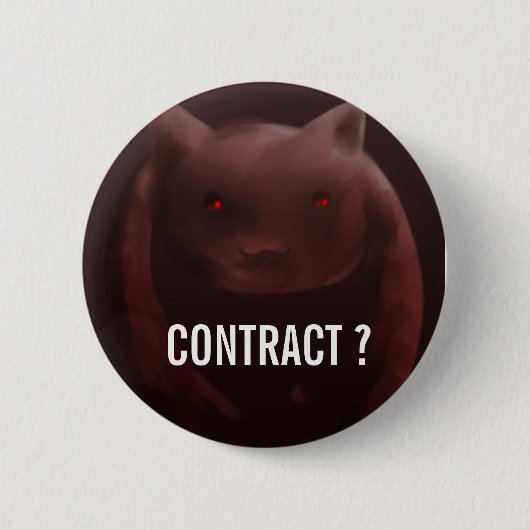 Badge Rond 5 Cm Bouton de contrat de Kyuubey (Devant)