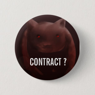 Badge Rond 5 Cm Bouton de contrat de Kyuubey