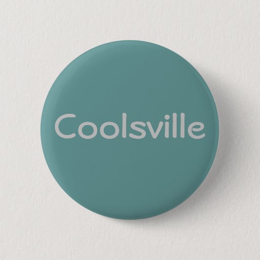 Badge Rond 5 Cm Bouton de "Coolsville" (Devant)