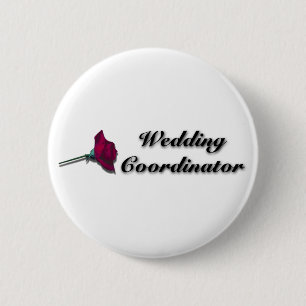 Badge Rond 5 Cm Bouton de coordonnateur de mariage