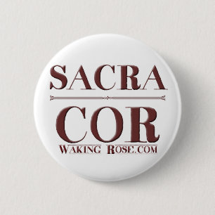 Badge Rond 5 Cm Bouton de cor de sacrum