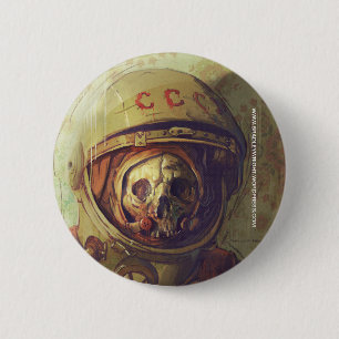 Badge Rond 5 Cm Bouton de cosmonaute