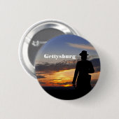 Badge Rond 5 Cm Bouton de coucher du soleil de Gettysburg (Devant & derrière)