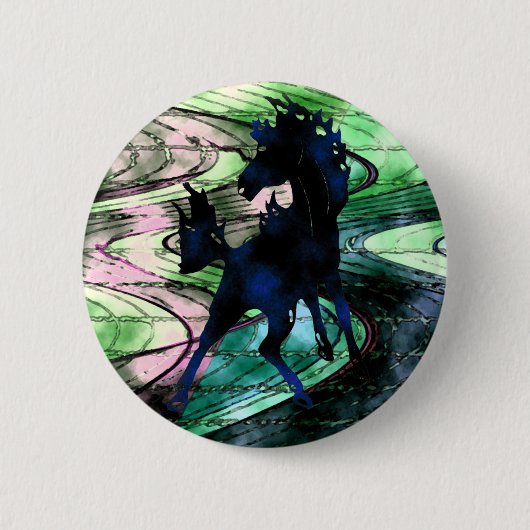 Badge Rond 5 Cm Bouton de coursier de vent (Devant)