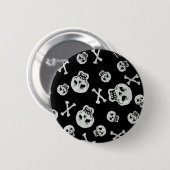 Badge Rond 5 Cm Bouton de crâne (Devant & derrière)
