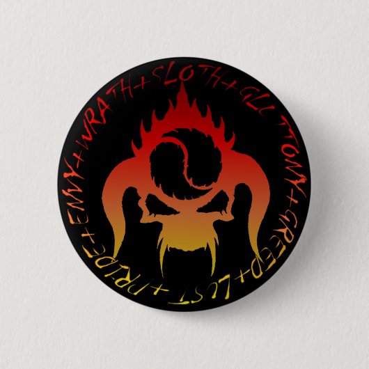 Badge Rond 5 Cm Bouton de crâne (Devant)