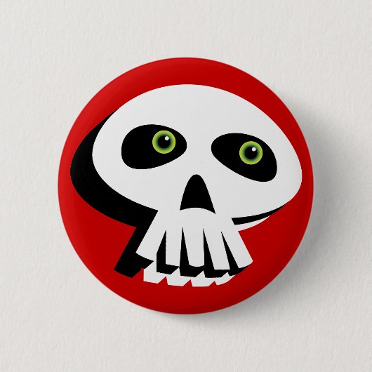 Badge Rond 5 Cm Bouton de crâne (Devant)