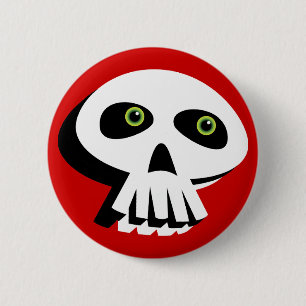 Badge Rond 5 Cm Bouton de crâne