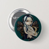 Badge Rond 5 Cm Bouton "de crâne de Babirusa" (Devant & derrière)