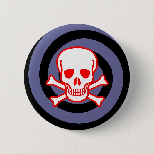 BADGE ROND 5 CM BOUTON DE CRÂNE DE HYPNO (Devant)