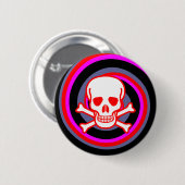BADGE ROND 5 CM BOUTON DE CRÂNE DE HYPNO (Devant & derrière)