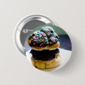 Badge Rond 5 Cm Bouton de Creampuff (Devant & derrière)