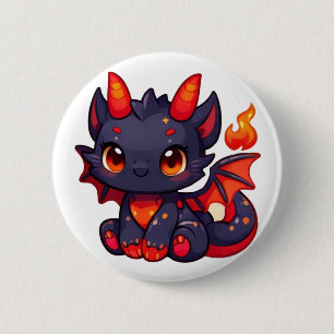 Badge Rond 5 Cm Bouton de créature mignonne Polspunkys