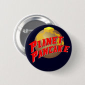 Badge Rond 5 Cm Bouton de crêpe de planète (Devant & derrière)