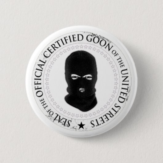 Badge Rond 5 Cm Bouton de crétin (Devant)