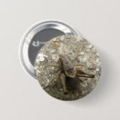 Badge Rond 5 Cm Bouton de cricket Brown (Devant & derrière)