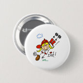 Badge Rond 5 Cm Bouton de crochet de plongée (Devant & derrière)