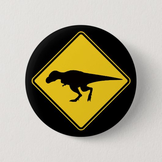 Badge Rond 5 Cm Bouton de croisement de T-Rex (Devant)