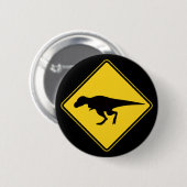 Badge Rond 5 Cm Bouton de croisement de T-Rex (Devant & derrière)