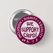 Badge Rond 5 Cm Bouton de CRPD (Devant & derrière)