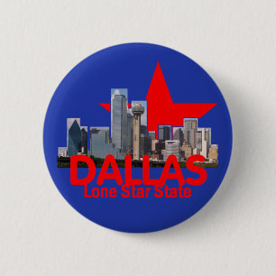 Badge Rond 5 Cm Bouton de DALLAS