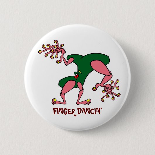 Badge Rond 5 Cm Bouton de Dancin de doigt (Devant)